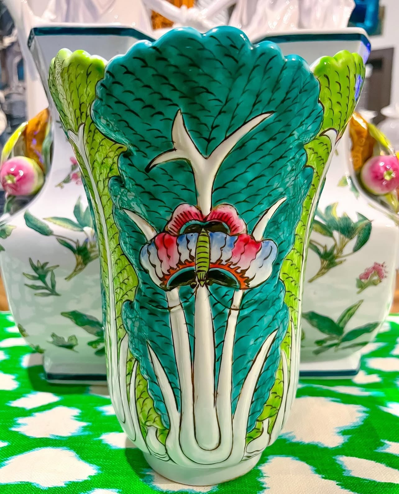 Bok choy vase