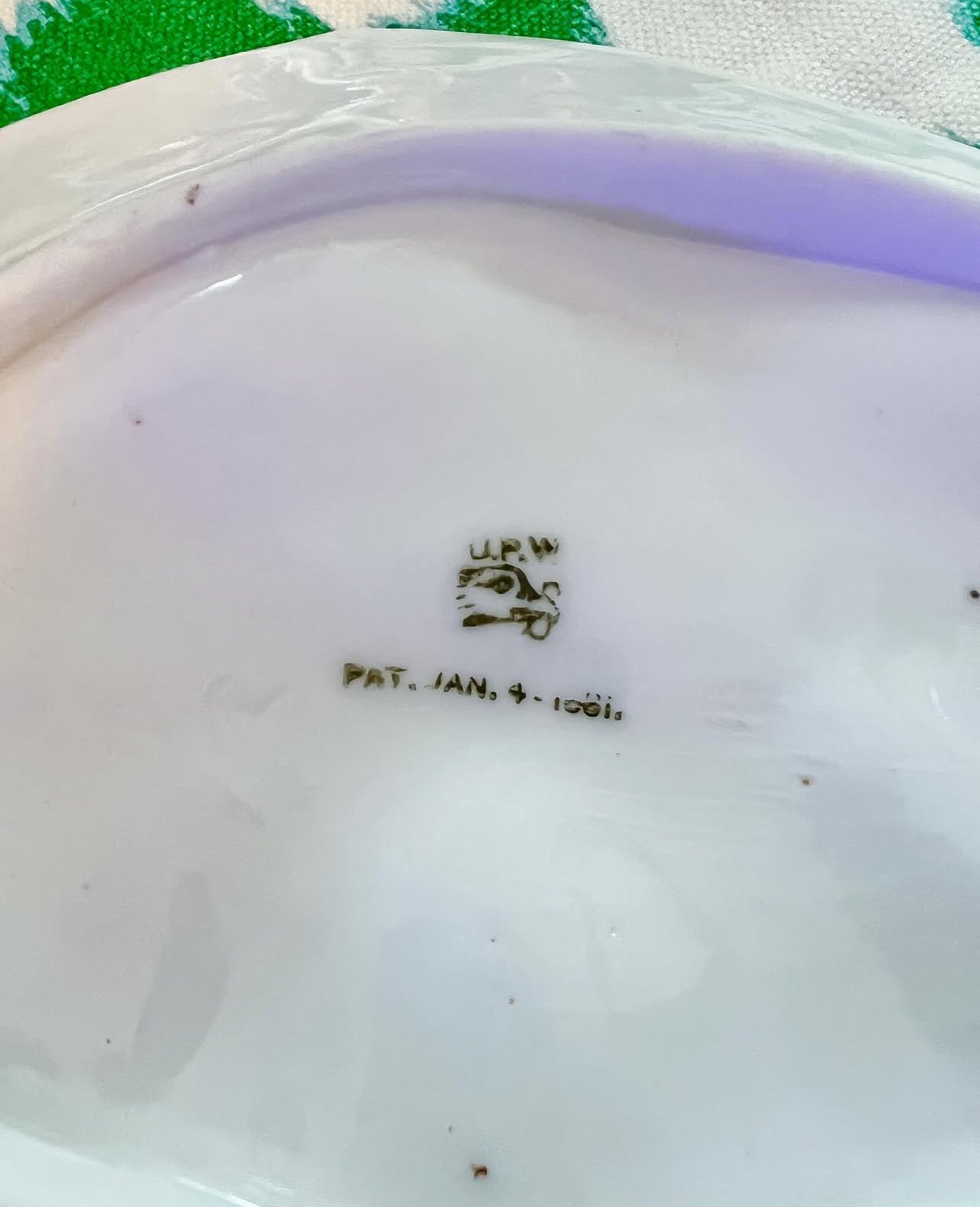 Antique Union Porcelain Works oyster plate