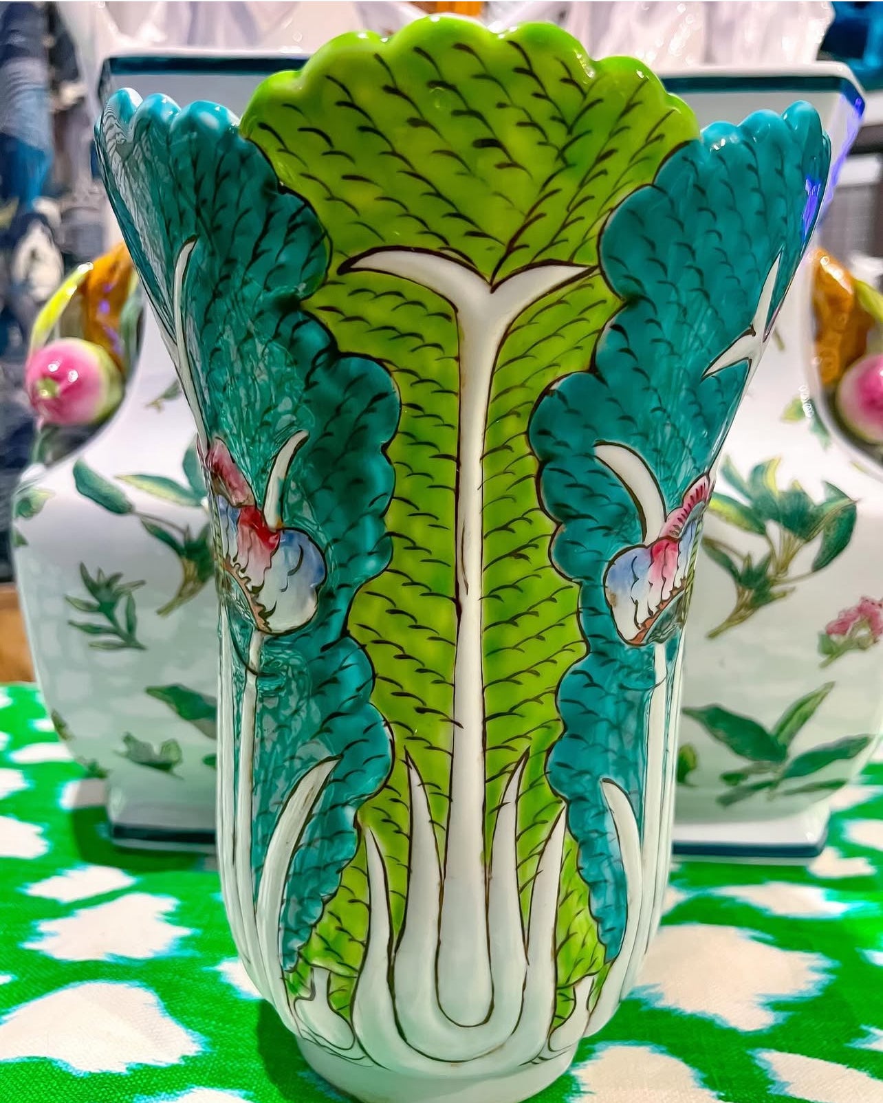 Bok choy vase