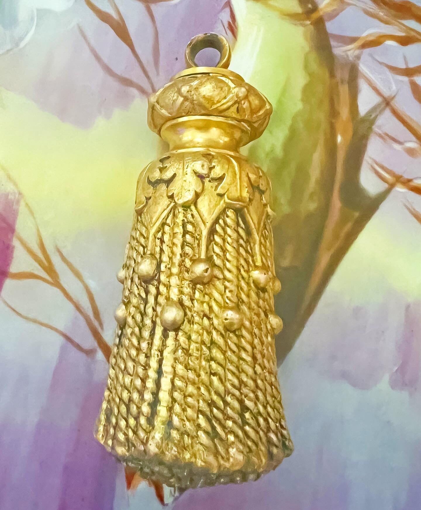 Vintage brass tassel