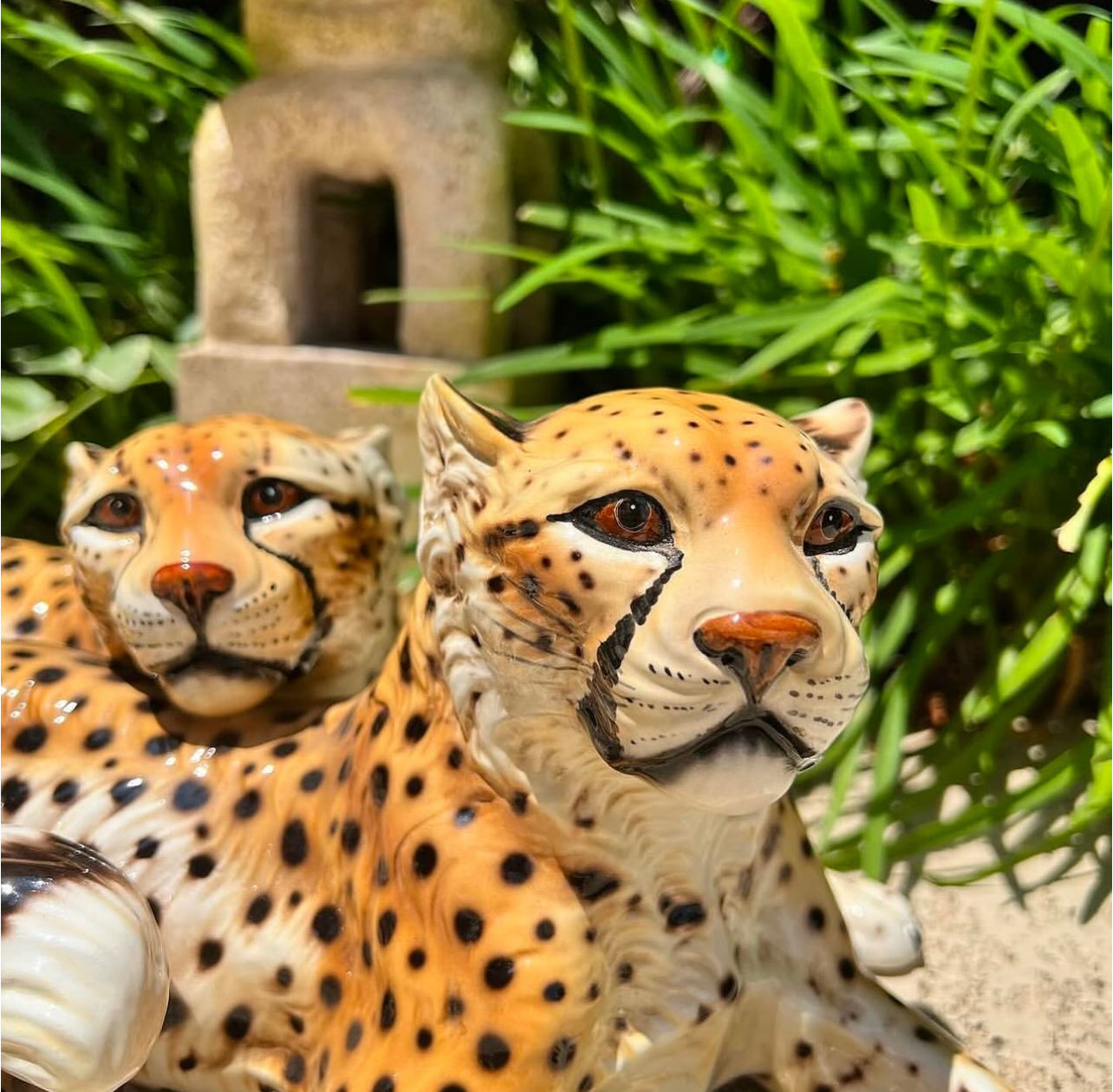 Mid century Ronzan cheetahs
