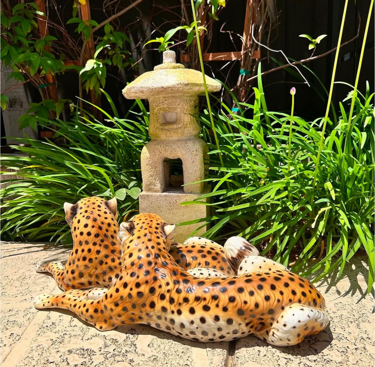 Mid century Ronzan cheetahs