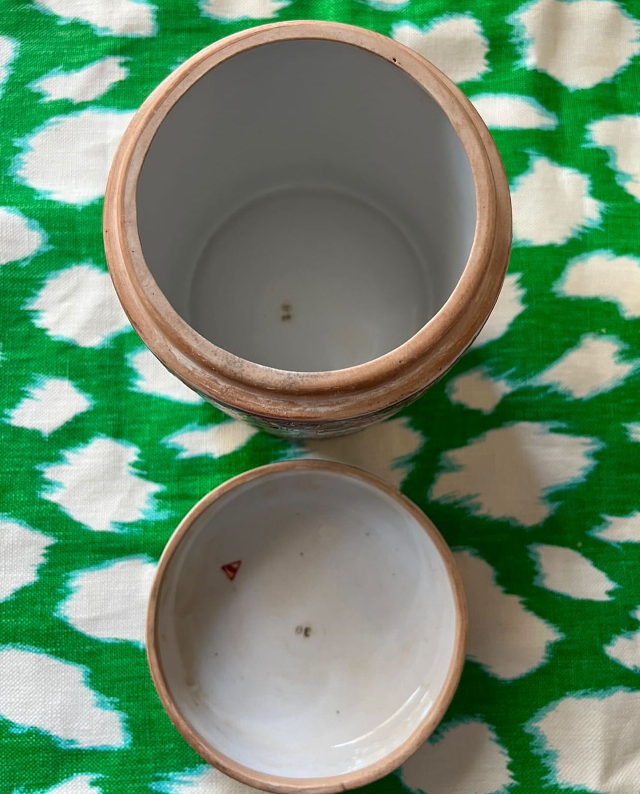 Vintage Famille Rose Tea Caddy