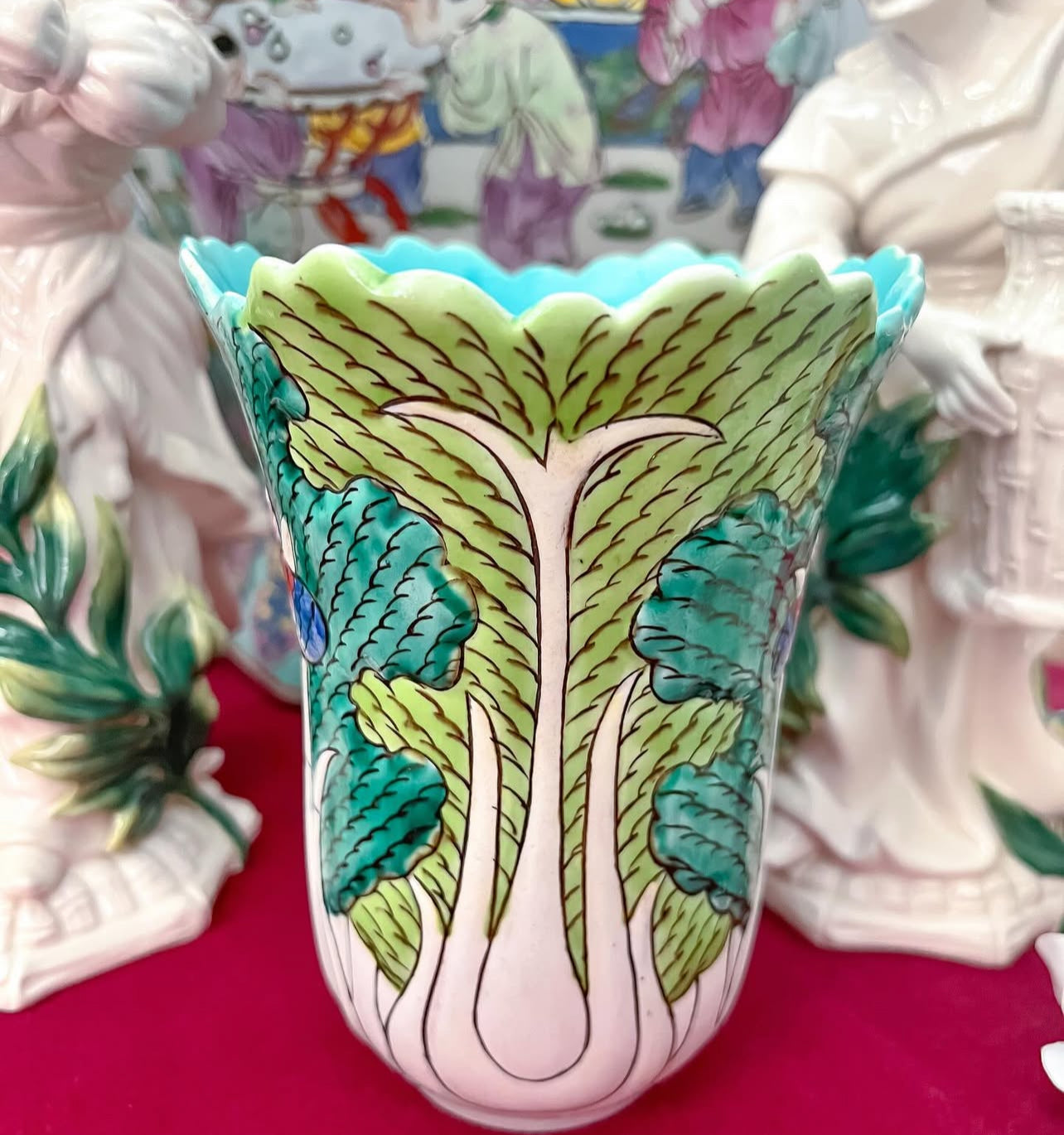 Vintage bok choy vase