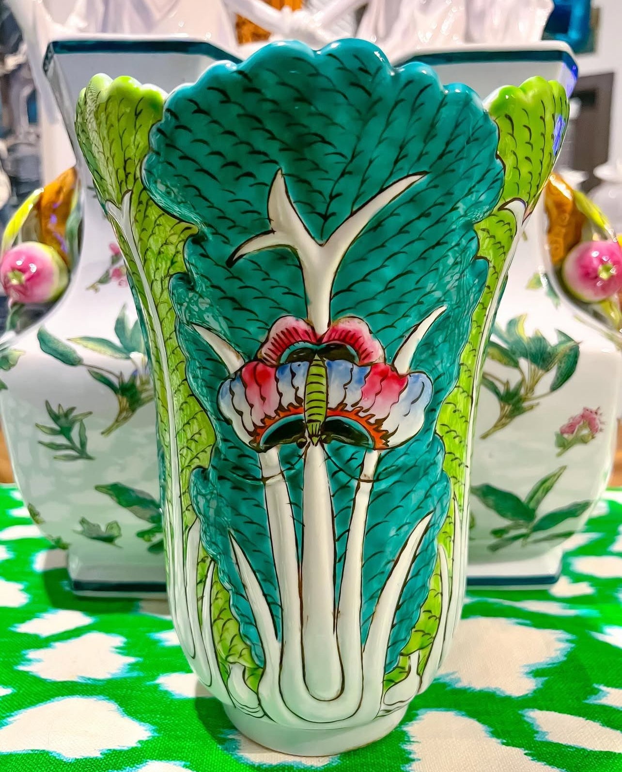 Bok choy vase