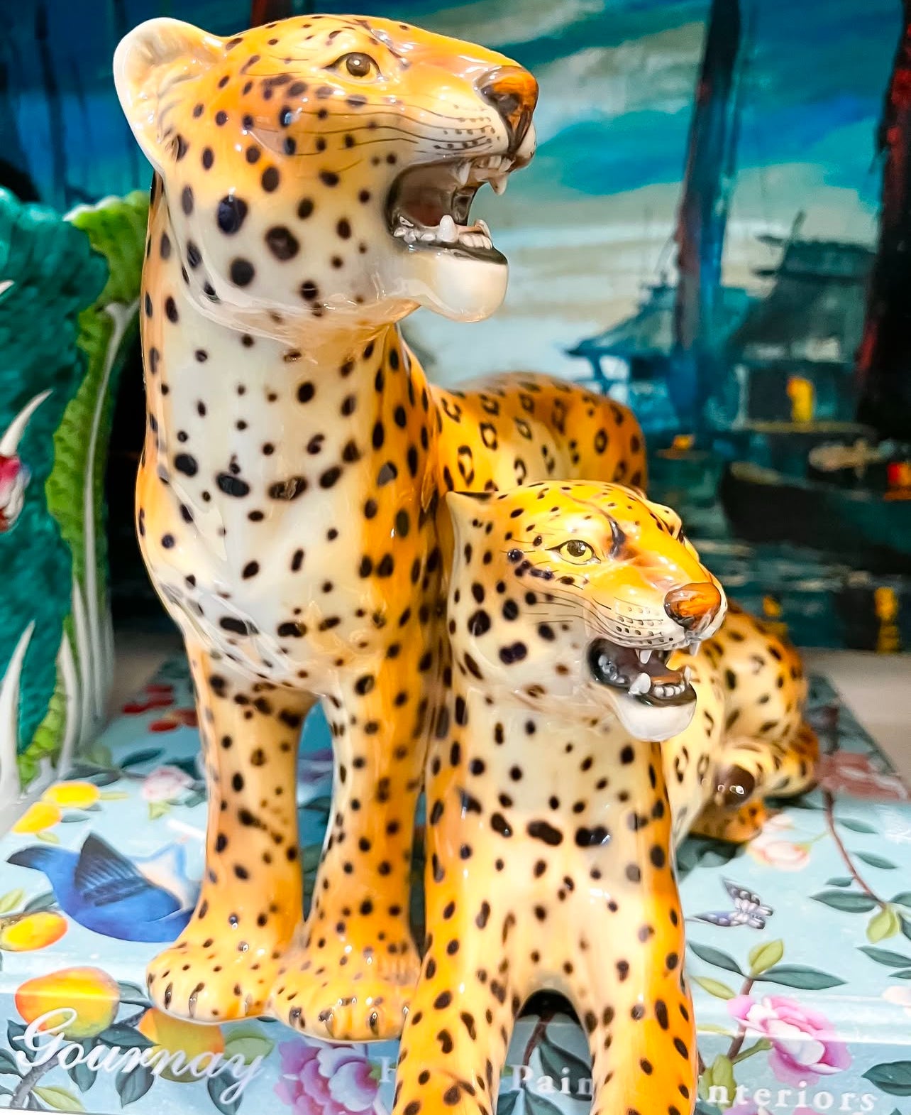 Mid century Ronzan Leopards