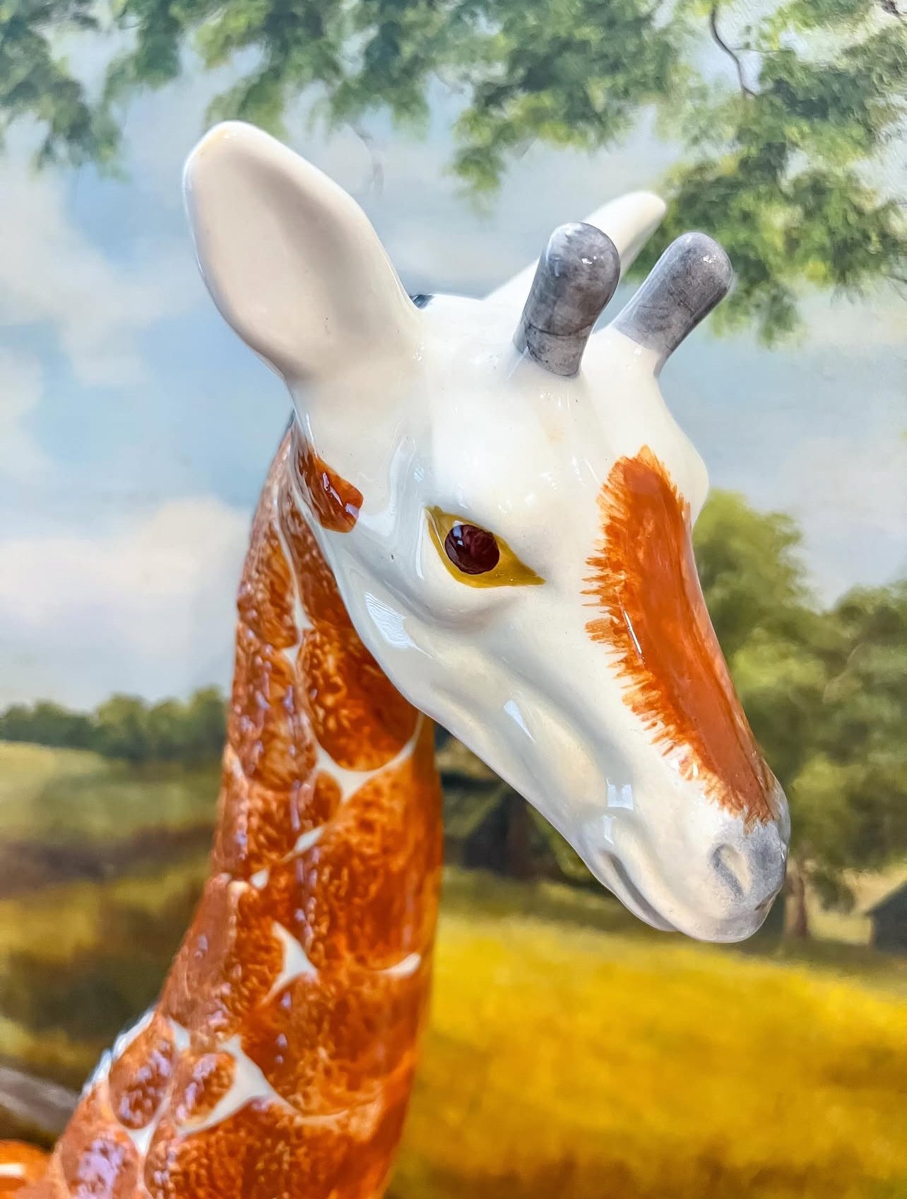 Vintage ceramic giraffe