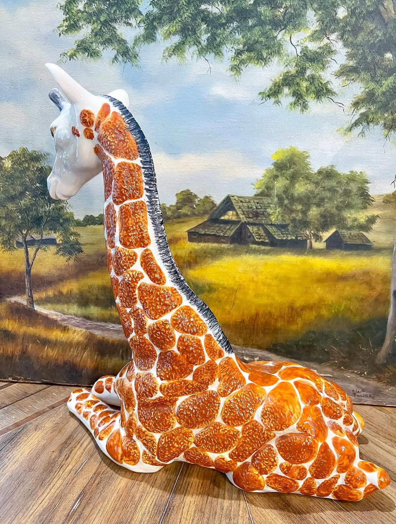 Vintage ceramic giraffe