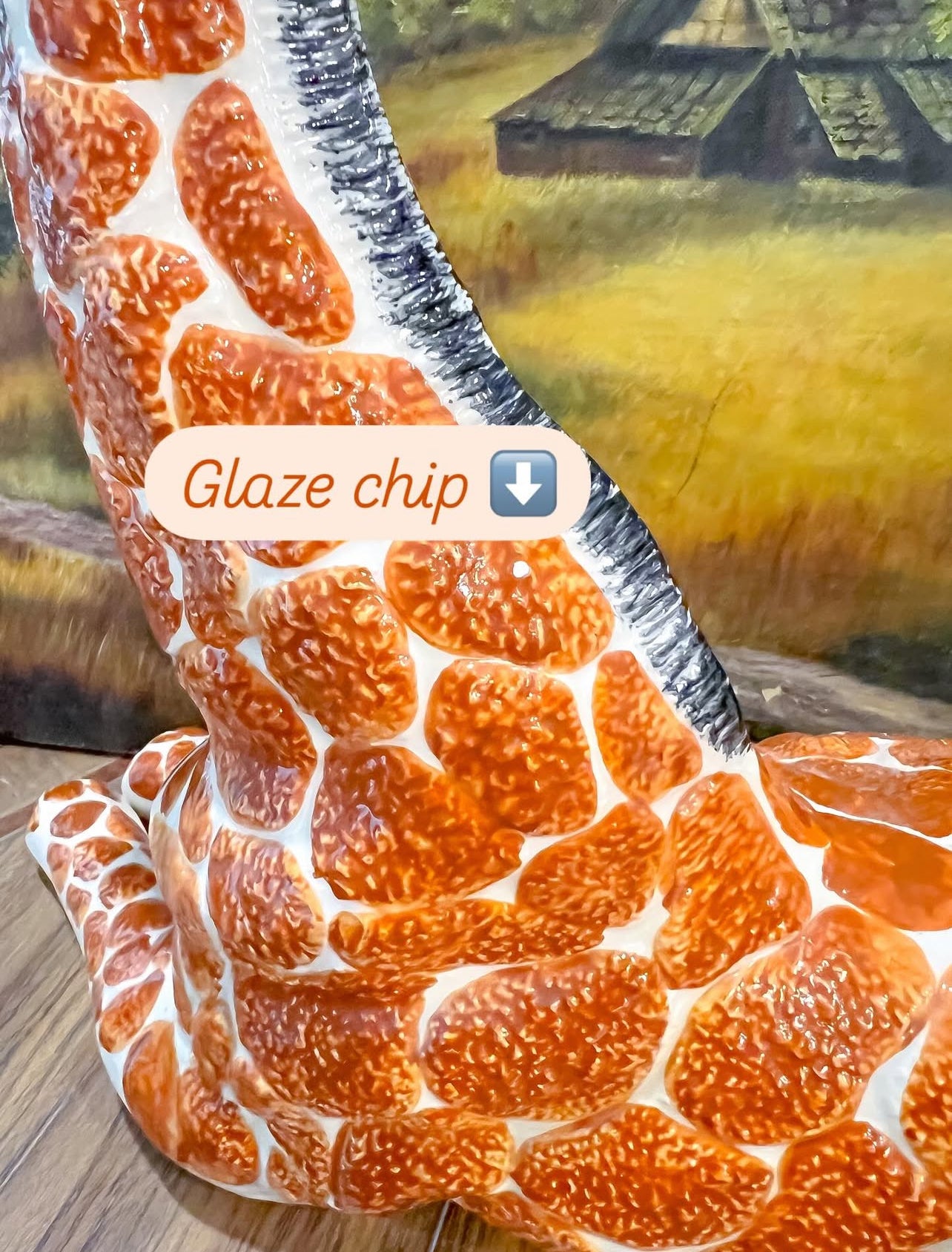 Vintage ceramic giraffe