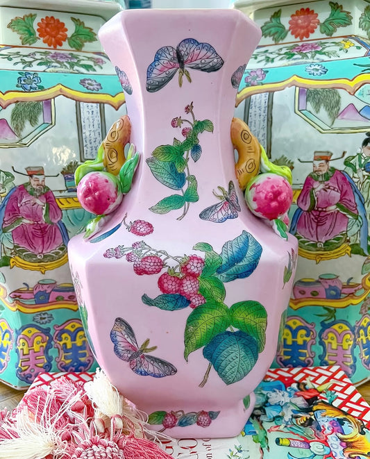 Vintage Andrea by Sadek chinoiserie vase