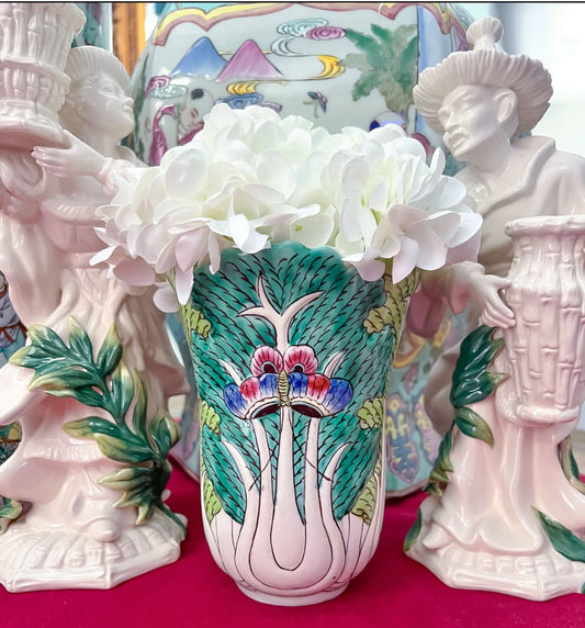 Vintage bok choy vase