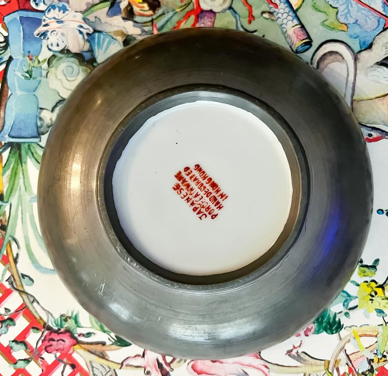 Vintage bok choy trinket dish
