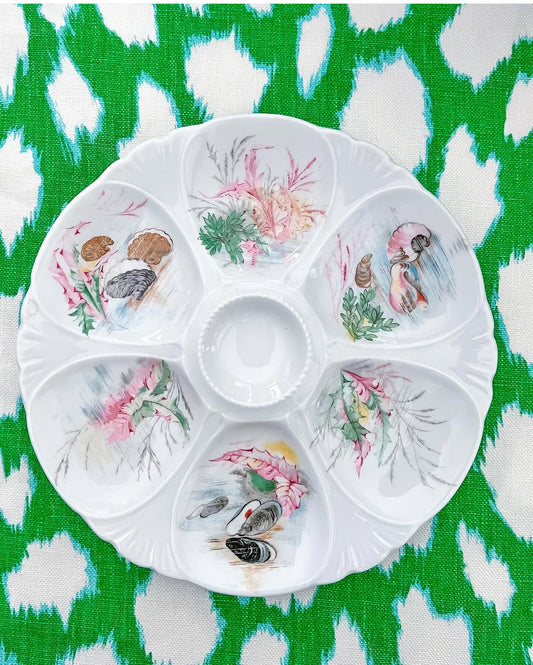 Vintage Limoges oyster plate