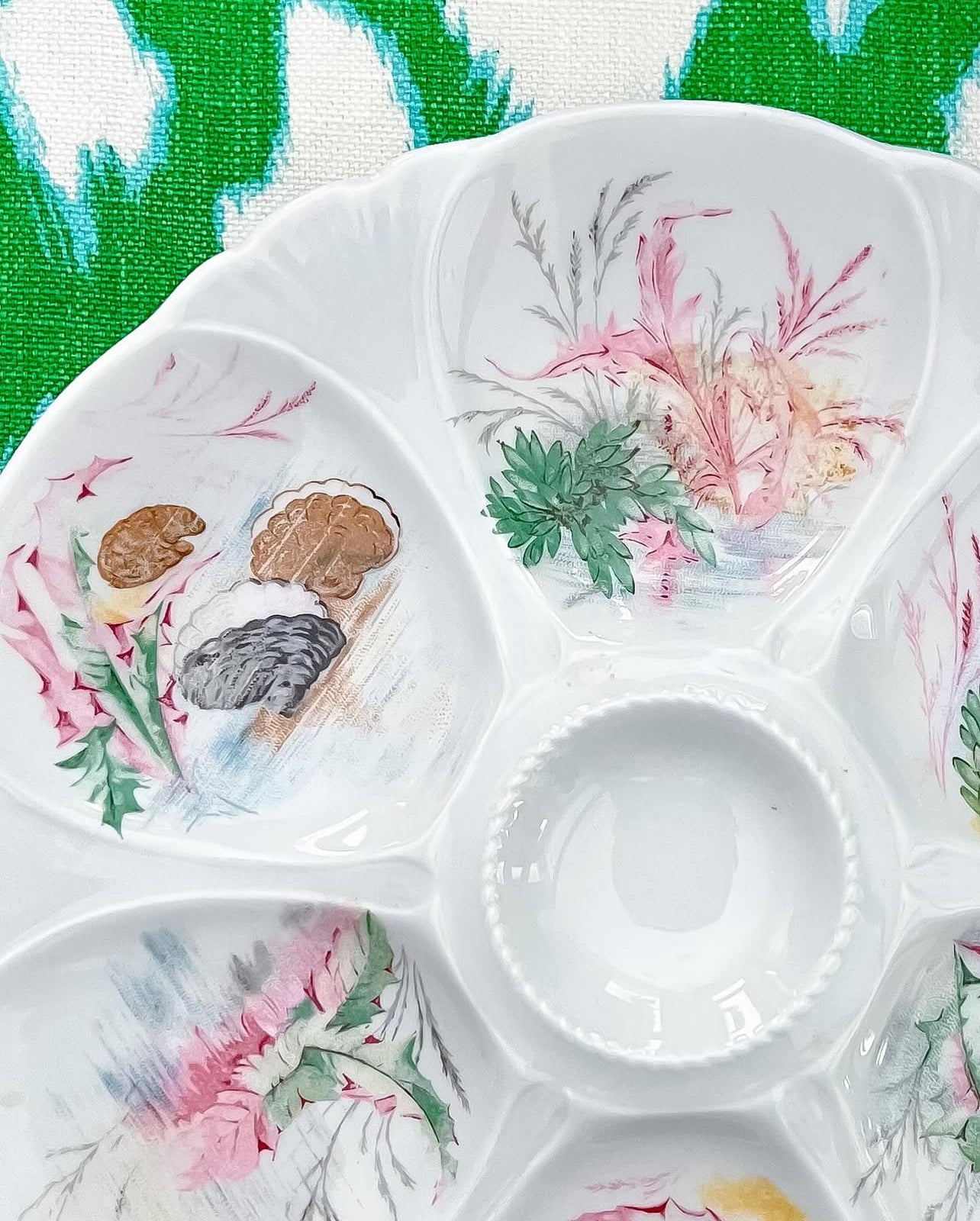 Vintage Limoges oyster plate